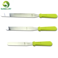 s m l stainless steel cake spatulas cake scraper butter cream knife cake smoother icing frosting spreader baking tools for cakes