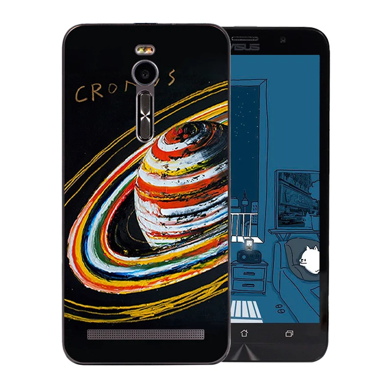 Чехол для телефона Asus Zenfone 2 ZE551ML Space Moon Pattern Мягкая силиконовая задняя крышка 5