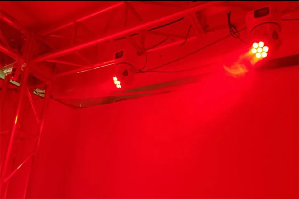 Светодиодный моющийся прожектор с движущейся головкой 7x12 Вт rgbw 4 в 1 Led luci dmx 9/14 canali