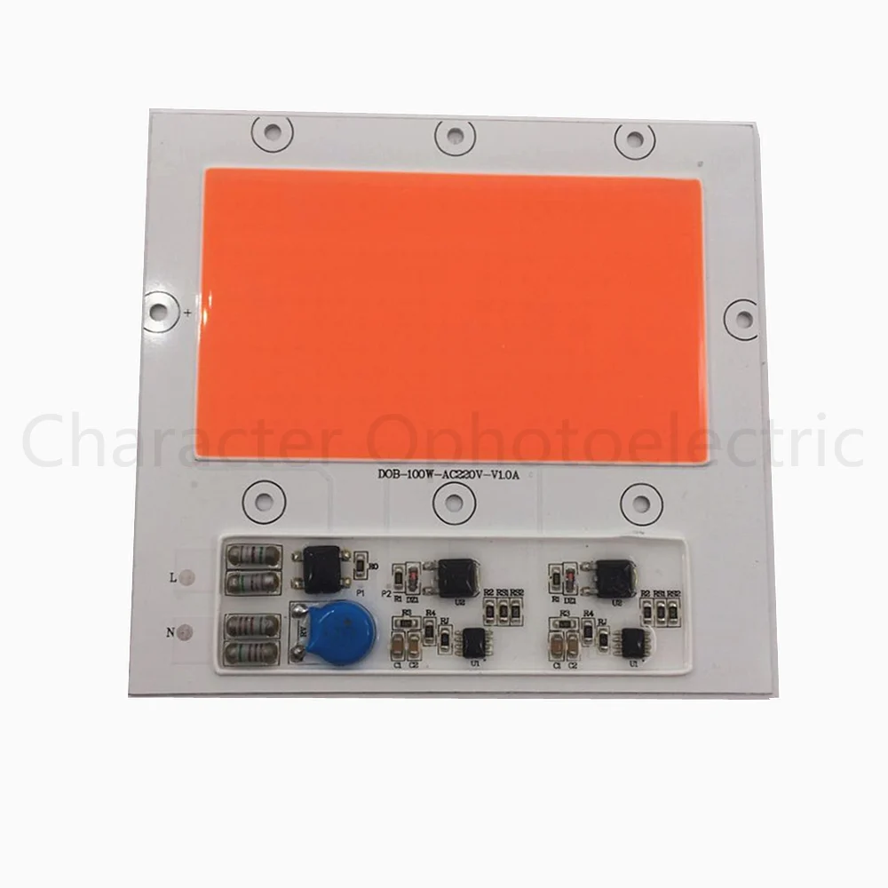 5 pcs New 100W 100 Watts 380NM-840NM Full Spectrum LED COB Chip, Integrated Smart IC Driver 220V For Plant Growth light
