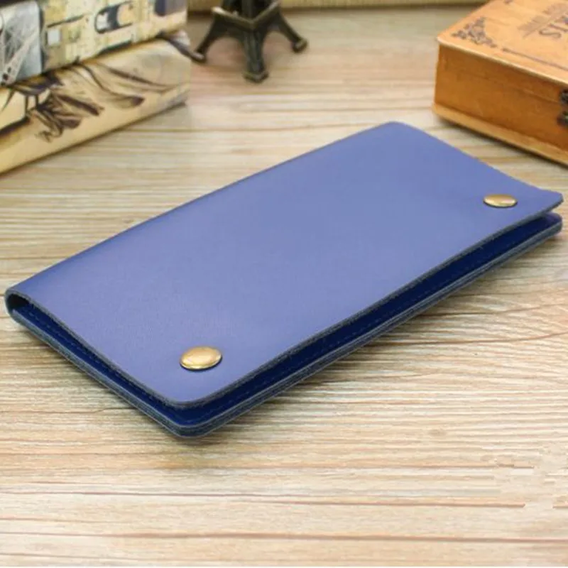 Гладкий кошелек клатч из натуральной кожи высокого качества простые винтажные