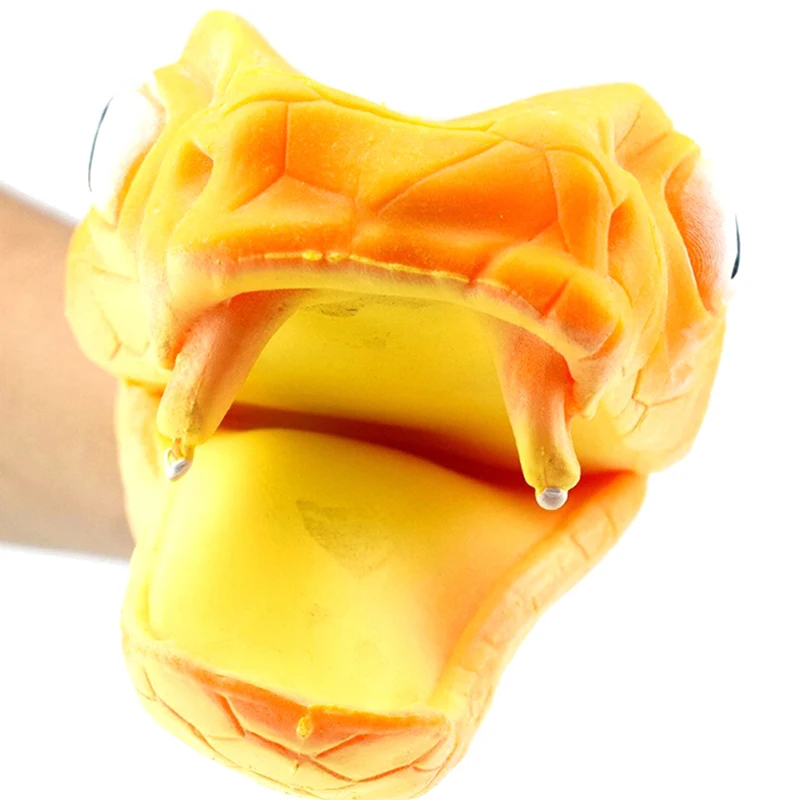 2 цвета змея Рекс крокодил марионетка перчатки искусственное животное голова