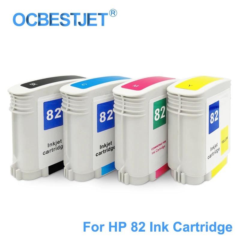 [Сторонний бренд] для HP 82 сменный картридж принтера Designjet 510 510ps (CH565A C4911A C4912A C4913A) |