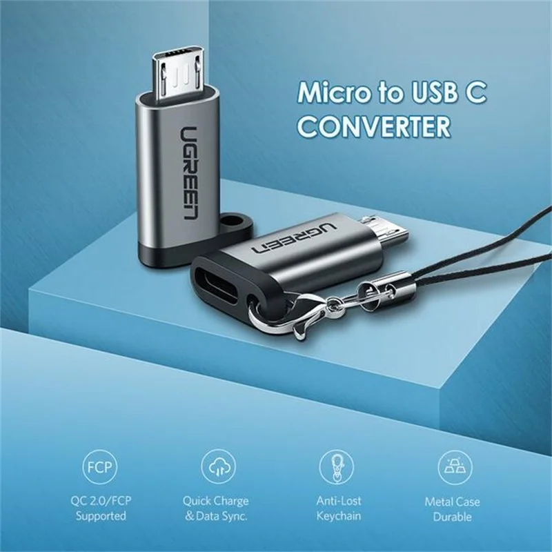 Ugreen usb c для micro usb кабель зарядного устройства конвертер для Samsung Galaxy A7 huawei xiaomi redmi usb type c адаптер зарядное устройство