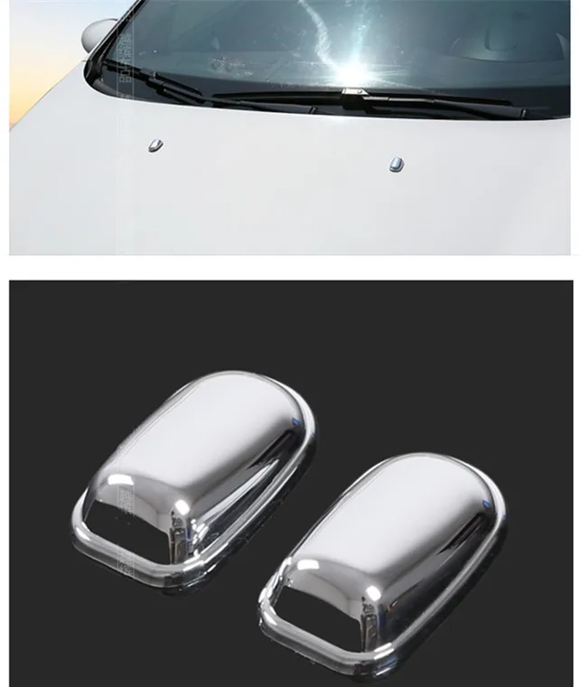 2 шт. ABS хромированные насадки для мытья лобового стекла Ford Fiesta 2009 2010 2011 2012 2013 2014 2015