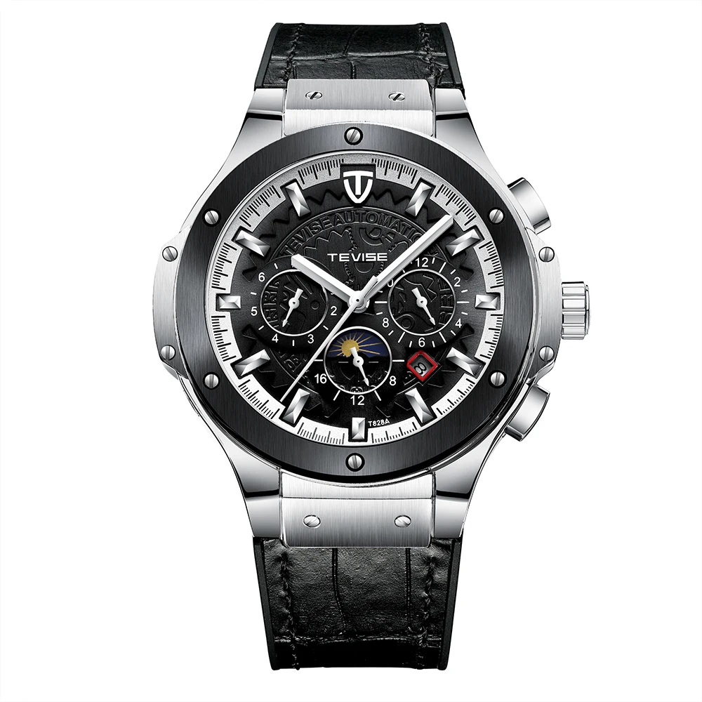 Мужские механические часы TEVISE деловые мужские автоматические с отображением