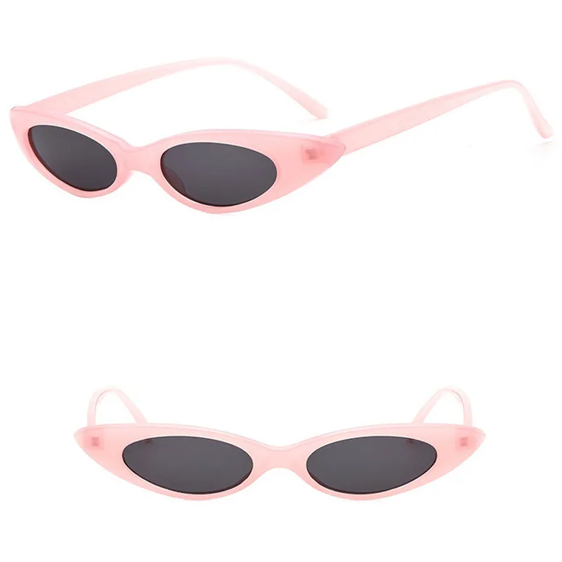 

Tiny Cat Eye UV400 Sunglasses Trendy Brand Design Mirror Flat Retro Eyewear for Women Oculos De Sol Feminino