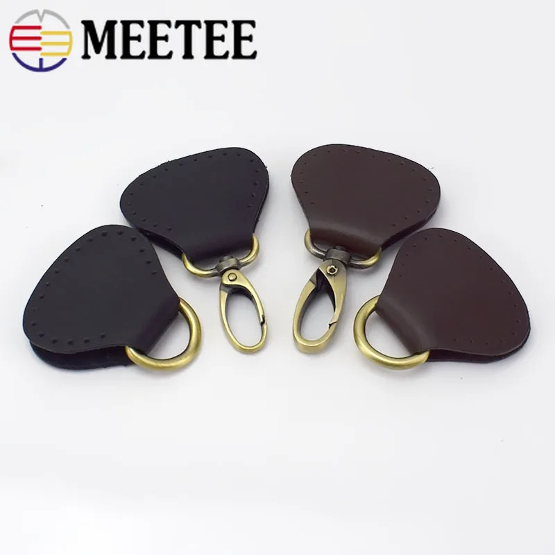 Meetee 2 шт кожаный металлический Засов держатель с крючком Пряжка для сумки обеих