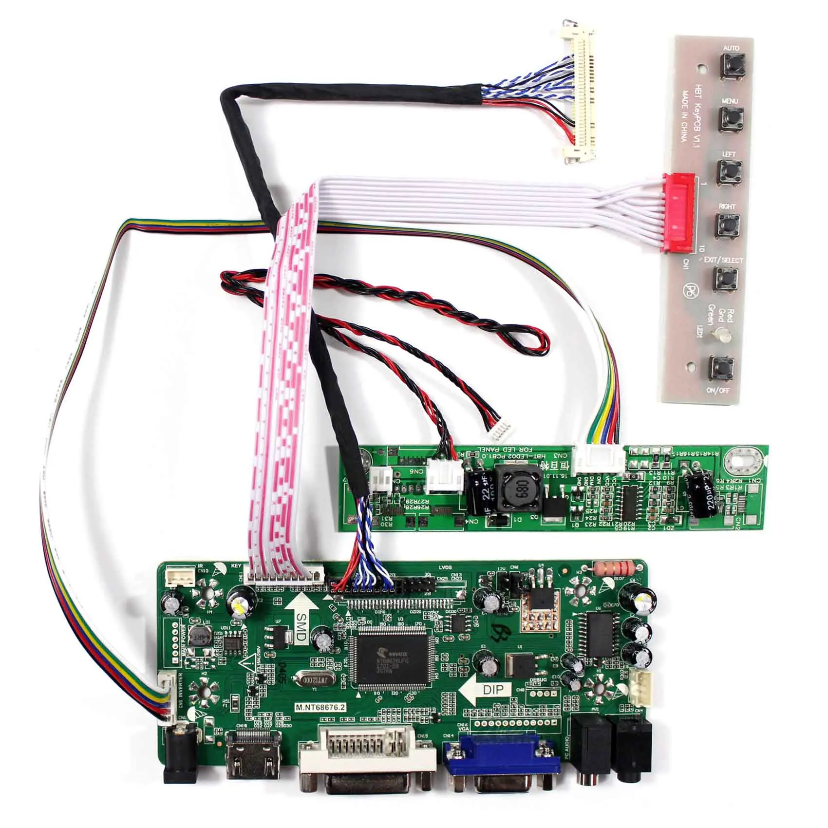 HDMI VGA DVI Аудио ЖК-плата контроллера работает для много ЖК-экран для DIY(обеспечить совместимый комплект контроллера depond на ЖК-типе
