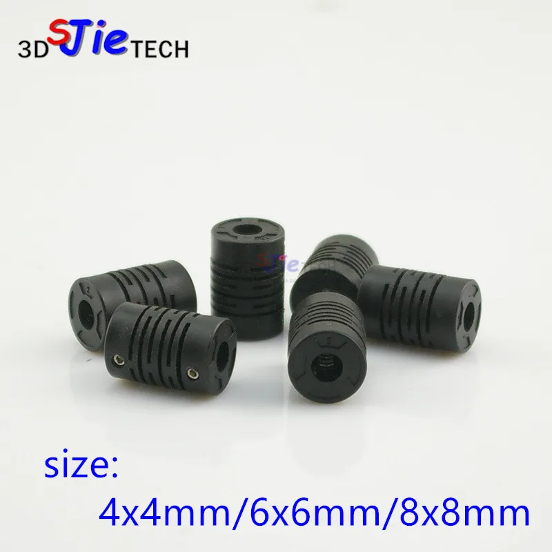 

1pcs Internal diameter 3mm 4mm 5mm 6mm 8mm 10mm 5*8mm Coupler coupling encoder nylon plastic elastic coupling motor coupling