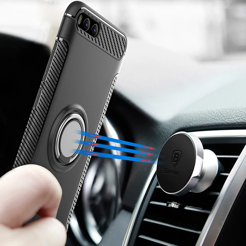 Автомобильный чехол для телефона Xiaomi Mi 6 мягкий силиконовый s Тонкий Жесткий ПК с
