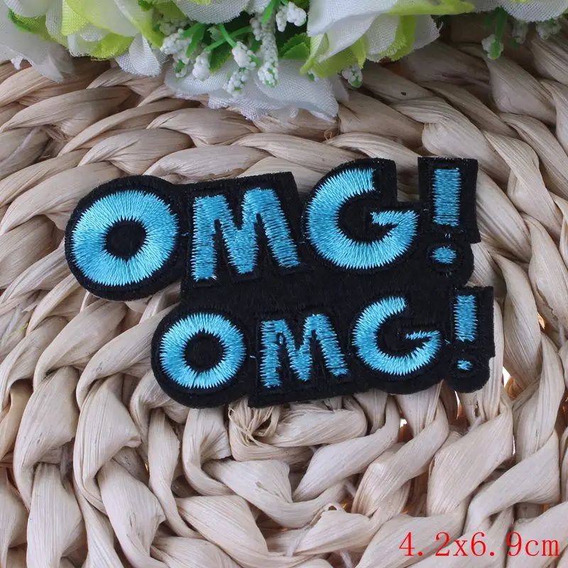 OMG WOW пластырь с надписью со слоганом Детские Мультяшные милые пластыри утюгом