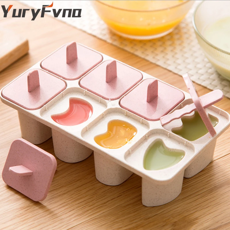 YuryFvna 6 шт. буквенные формы для приготовления мороженого, формы для мороженого, держатель лотка для мороженого