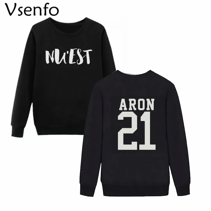 Vsenfo KPOP Корейская мода толстовка NUEST NU'EST после школы мальчиков Pledis альбом холст Толстовка Кофты