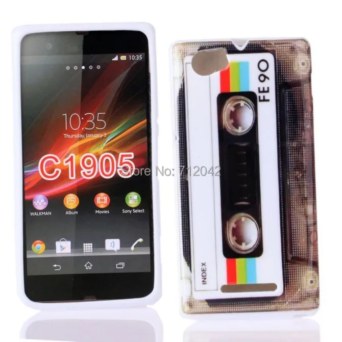 OEEKOI Модный мягкий чехол из ТПУ с принтом граффити для Sony Xperia M C1904 C1905 ручным