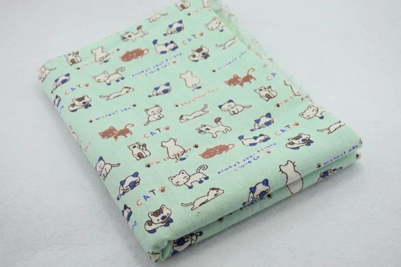 50*150 см хлопчатобумажная льняная ткань с принтом для лоскутного шитья квилтинга