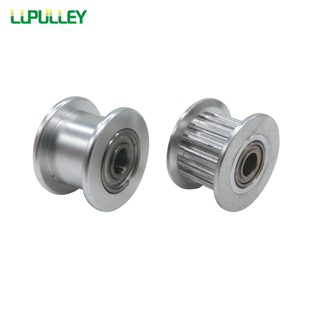 LUPULLEY GT2 20T натяжной шкив с подшипником 2GT 16T синхронный Шкив Натяжного колеса 3 мм 4 мм 5 мм для GT2 зубчатый ремень Ширина 6 мм