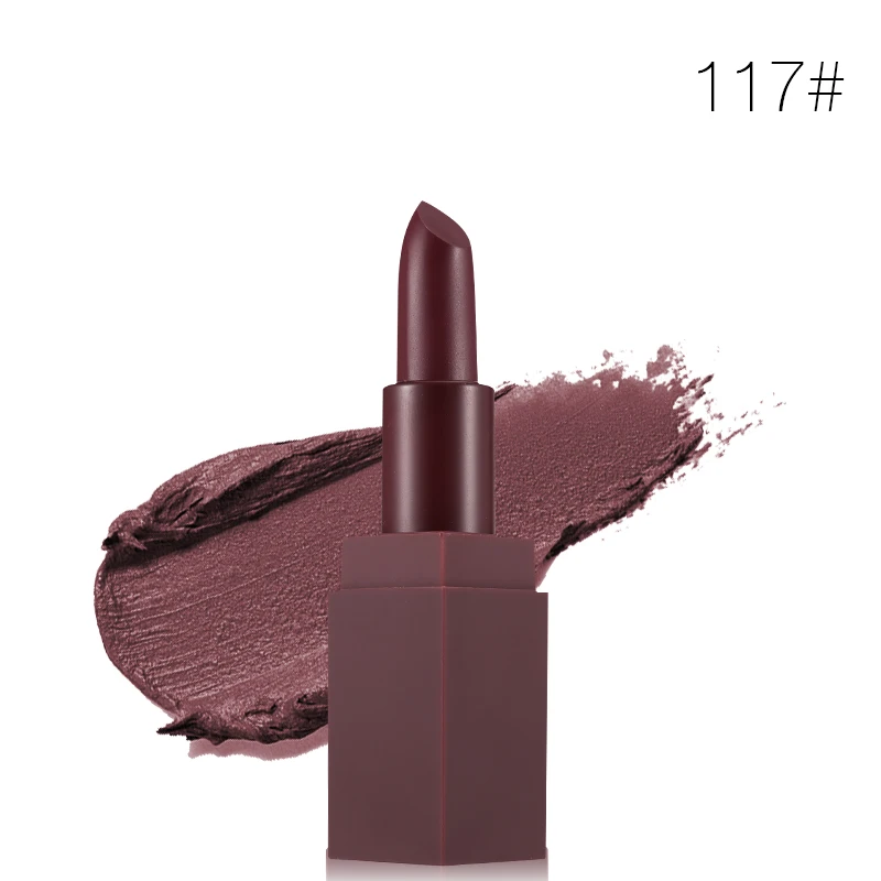117 palm red NOVO Макияж для губ, рецепт, матовая губная помада, бархатный мусс, помада для губ, длинный-прочный batom, гладкая пластичность - Цвет: 117 palm red