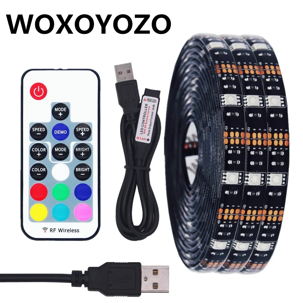 5050 DIY светодиодные полосы Светодиодная лента Добавить пульт дистанционного RGB