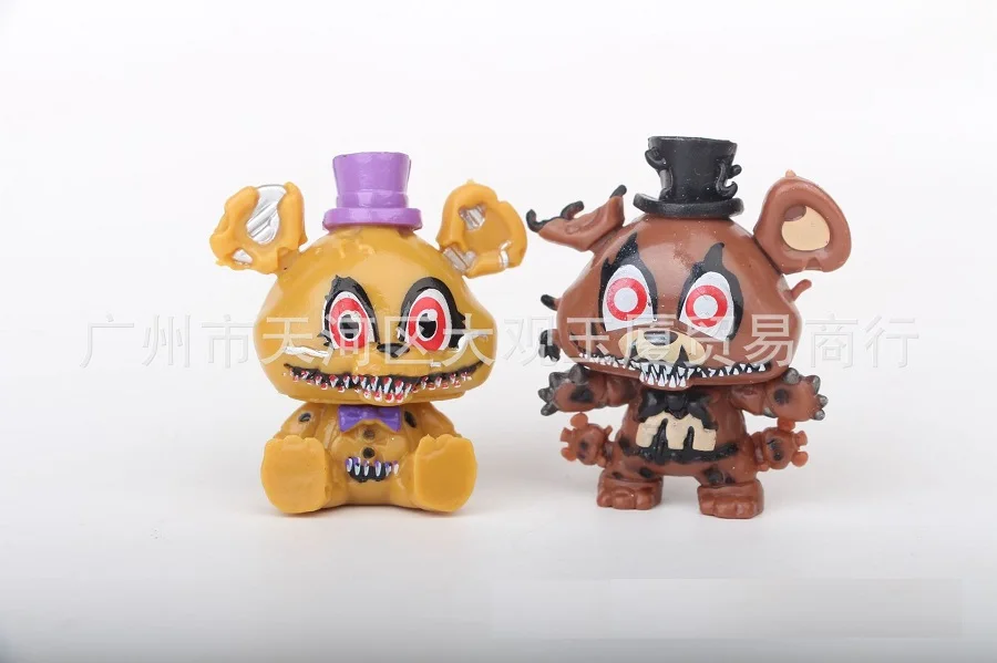 8 шт. Five Nights At Cute Freddy's фигурка игрушки FNAF Бонни и Чика Фокси Фредди Fazbear Медведь