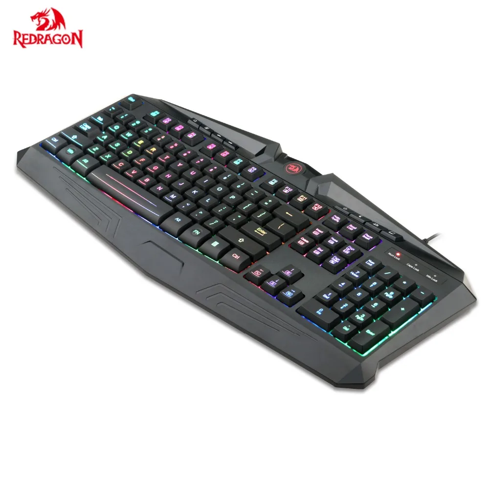 Игровая клавиатура Redragon K503 104 клавиши RGB светодиодный экран с подсветкой