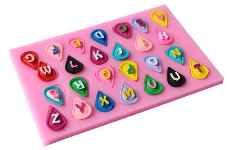 

Fondant Cake Decorating Tools The New Drop-type Letters Diy Fondant Cake Bakeware Food Grade Nontoxic Liquid Mold Decoration