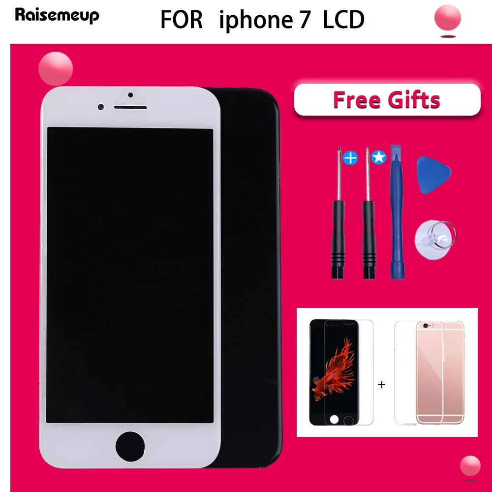 Высококачественный ЖК дисплей для iPhone 5S 6 plus экран дигитайзер сборка 6s 7 3D Замена