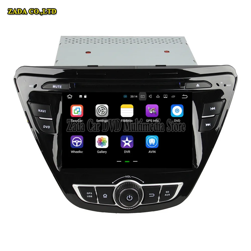 NaviTopia 7 дюймов 4 ядра 2 ГБ Android 8 1 автомобиля gps навигации для hyundai Elantra 2014 с Поддержка
