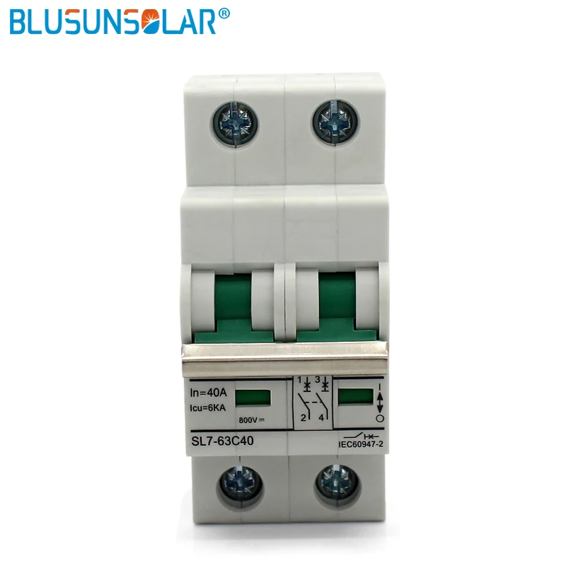10 шт./лот 2P в 40A / Icu 6 ка DC800V MCB Солнечная энергия фотоэлектрическая (pv) солнечная
