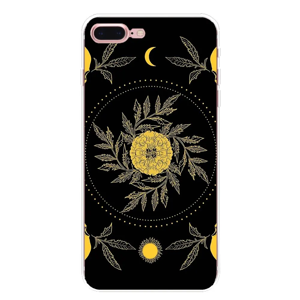 For Xiaomi Redmi 4 3 3S Pro Mi3 Mi4 Mi4i Mi4C Mi5 Mi5S Mi Max Note 2 Soft TPU Phone Cover cool card black The Marigold Tarot |