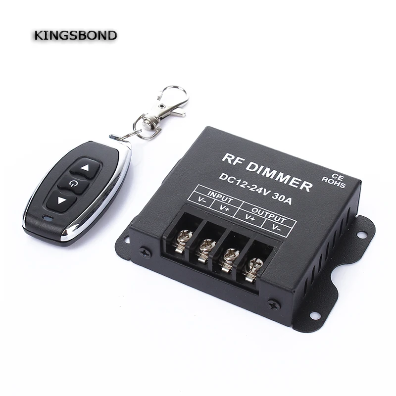 DC 12 24V 30A Max светодиодный алюминиевый чехол с одним цветным диммером черный для SMD
