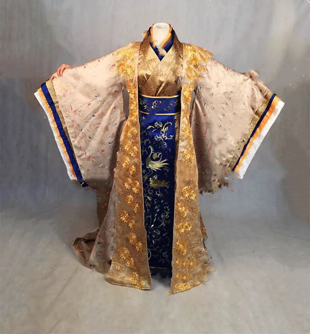 Nan Hou Эстетическая золотая вышивка Qin Dynasty Hanfu костюм для Empress 2016 новейшая