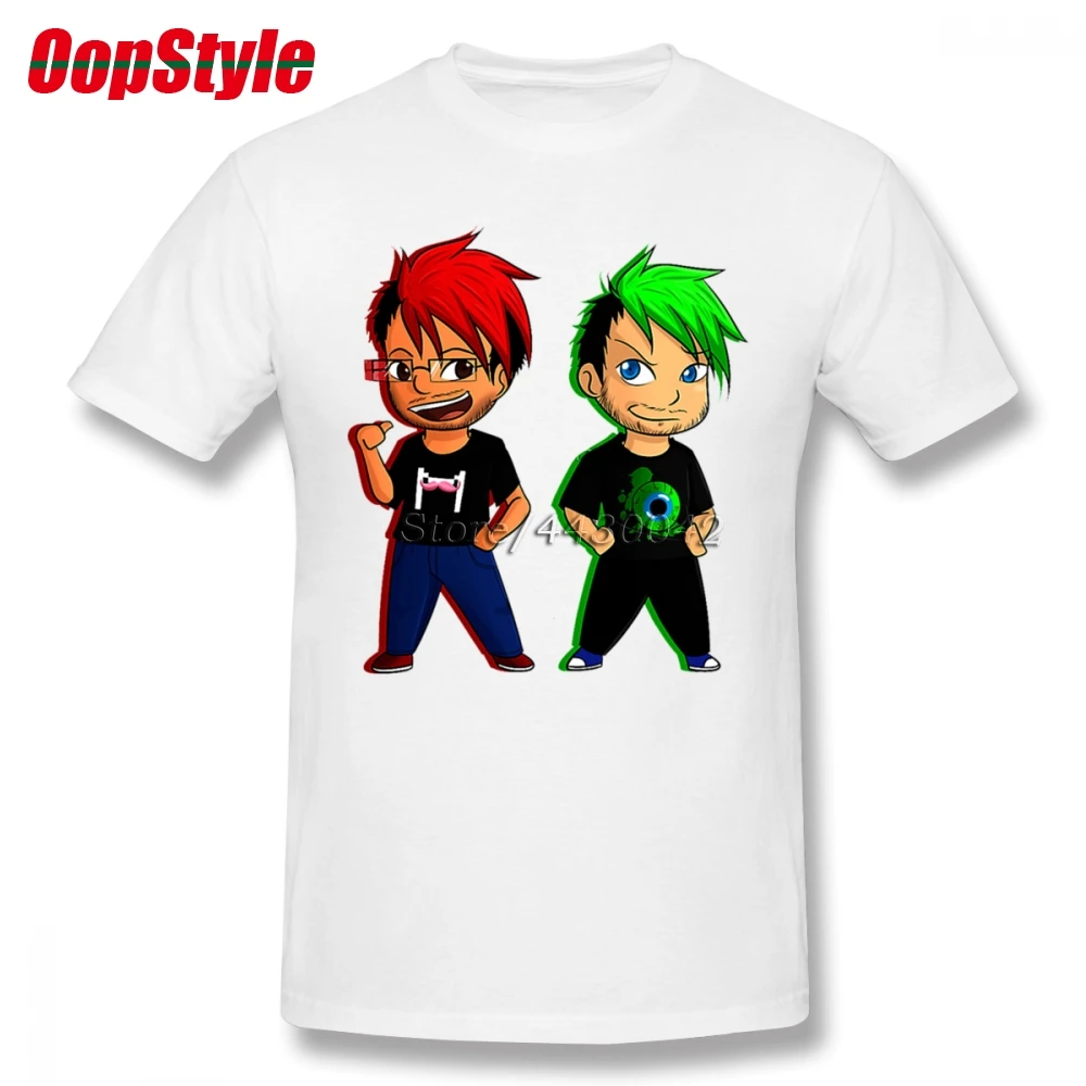Подростковая футболка Markiplier и jacksepticaye Мужская Прямая поставка летняя хлопковая с