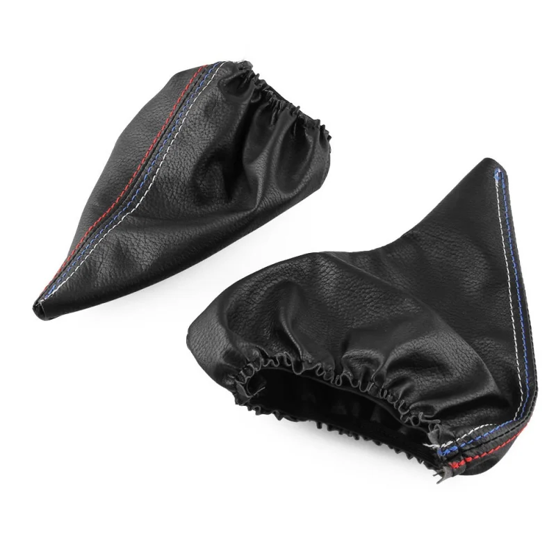 2 шт. кожаные чехлы для ручек переключения передач|Рукоятки ручного тормоза| |