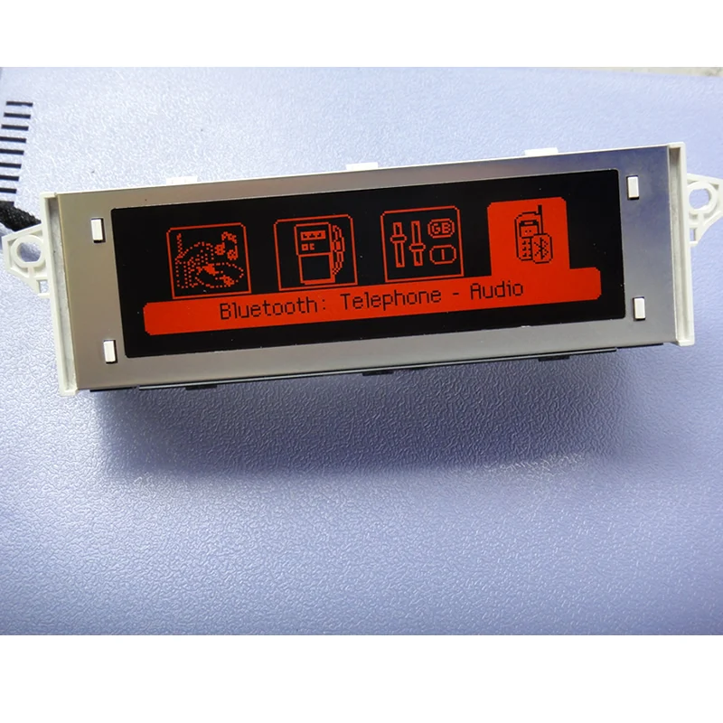 10x красный экран Поддержка USB и Bluetooth дисплей красный монитор для peugeot 307 407 408 citroen C4 C5 citroen C4