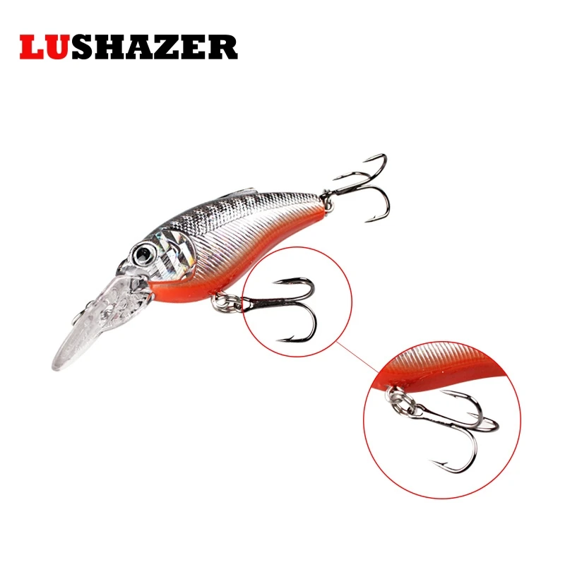 LUSHAZER гольян приманка кренкбейт рыболовные приманки жесткая наживка 10 г 75 мм