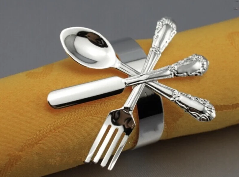 Only napkin ring 1" Большой размер ткань обеденный стол салфетки машинная стирка ресторан/Свадьба/Отель качество Хлопок Лен ткань не салфетка пряжка - Цвет: Only napkin ring