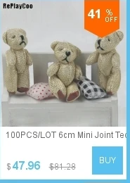 100 шт./лот Kawaii маленькие плюшевые мишки, набитые плюшем 3,5 см, игрушка плюшевый мишка, мини мишка, плюшевые игрушки, свадебные подарки 01301