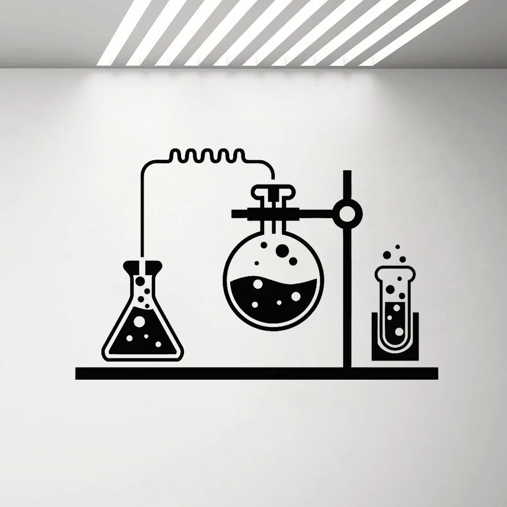 Химия виниловая спальня с настенными наклейками для химической лаборатории Science