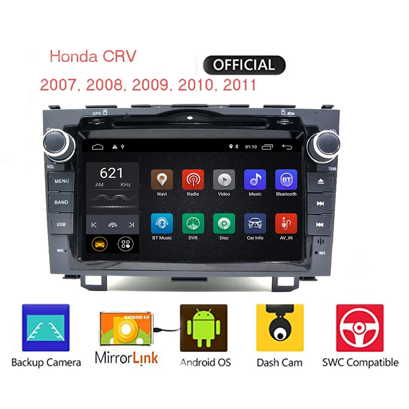 GPS навигатор для HONDA CRV 2007 2011 автомобильный монитор 8 дюймов 2 din Bluetooth RDS радио