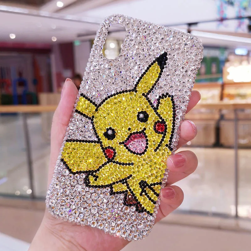 Для iPhone XS max XR X Роскошный чехол shelliemei с блестящим бриллиантом милый чехол Duffy для iPhone 8 8plus 7 7plus 6 6S 6splus+ шикарный ремешок - Цвет: case only