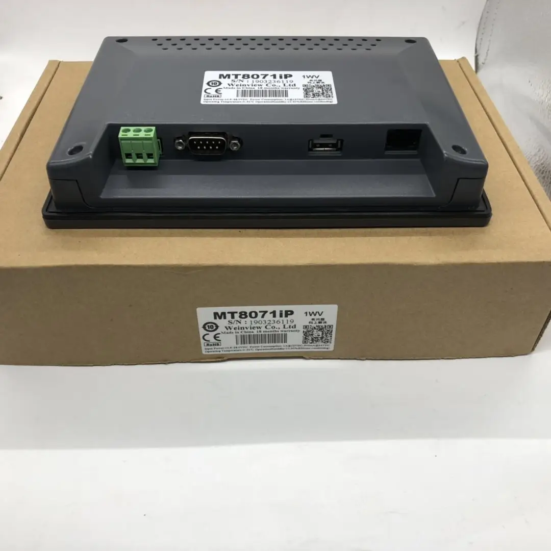 Weintek 7 дюймов HMI MT8071iP MT8071 сенсорный экран панель с ethernet 800*480 USB хост новая