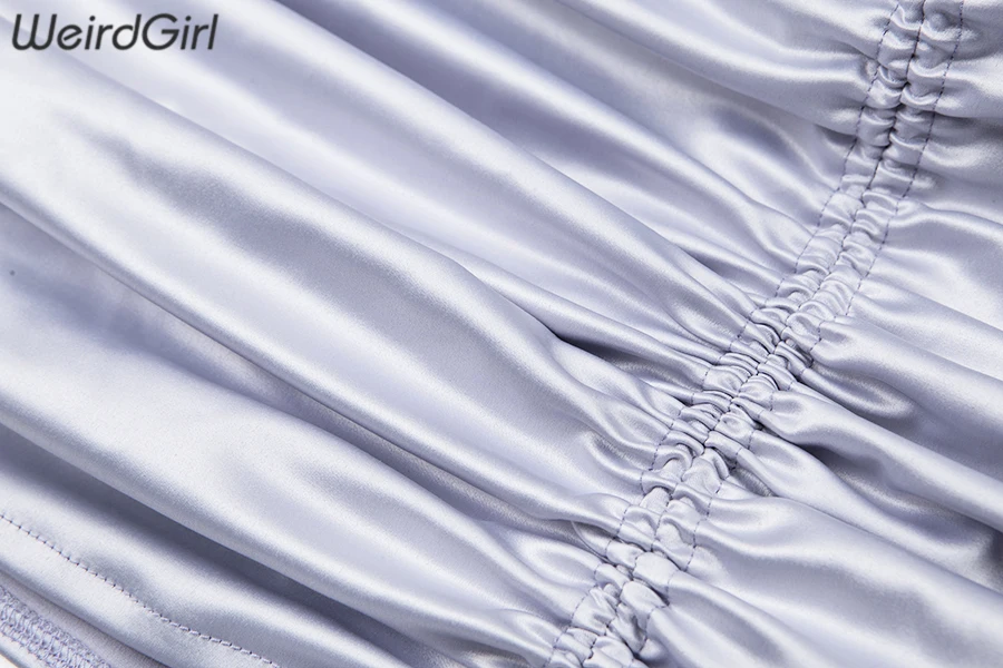 Weirdgirl женское модное Открытое платье, однотонное тонкое женское мини-платье, без бретелек, без рукавов, вечерние, Клубные, элегантные, облегающие, летние