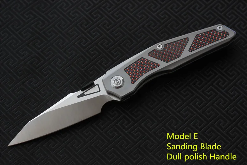 MAXACE-GLEDE алюминиевый складной нож, лезвие M390, TC4+ 3K красная ручка из углеродного волокна, карманный нож для охоты на природе, инструменты для повседневного использования