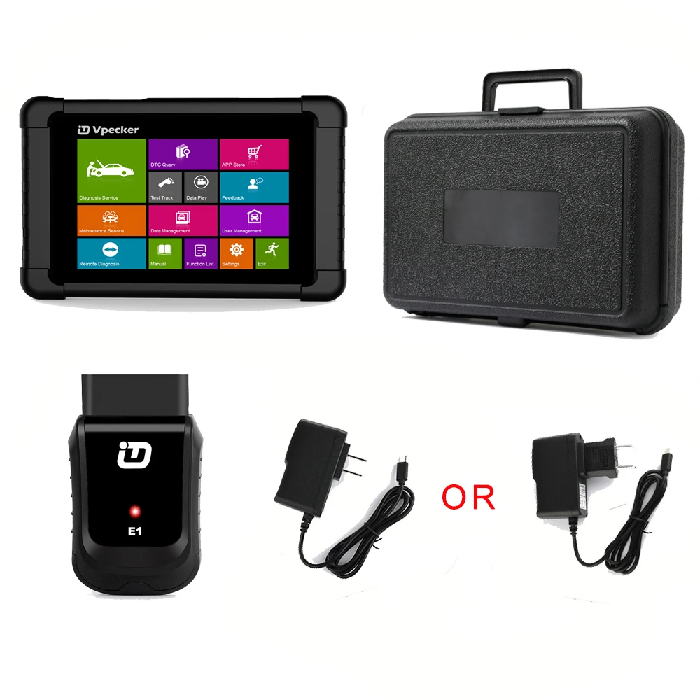 Vpecker E1 OBD2 Автомобильный сканер с планшетом через wifi полная система автоматический диагностический сканер двигателя ABS SRS Автомобильный сканер