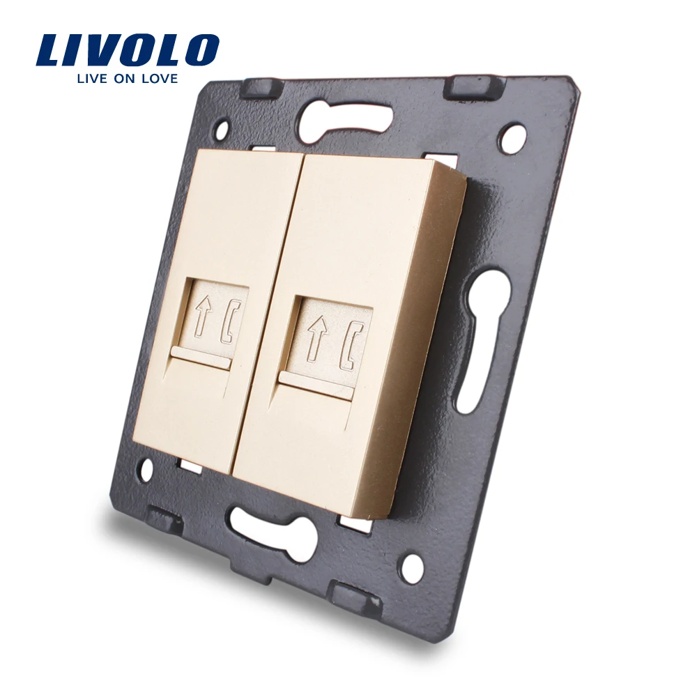 Производство Livolo аксессуары для розеток основание 2 банд телефонных