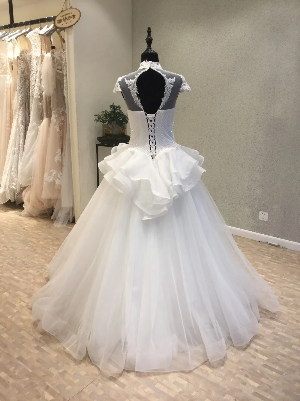 Vestidos De Novia великолепные В стиле принцессы Свадебное платье корсет Назад Тюль