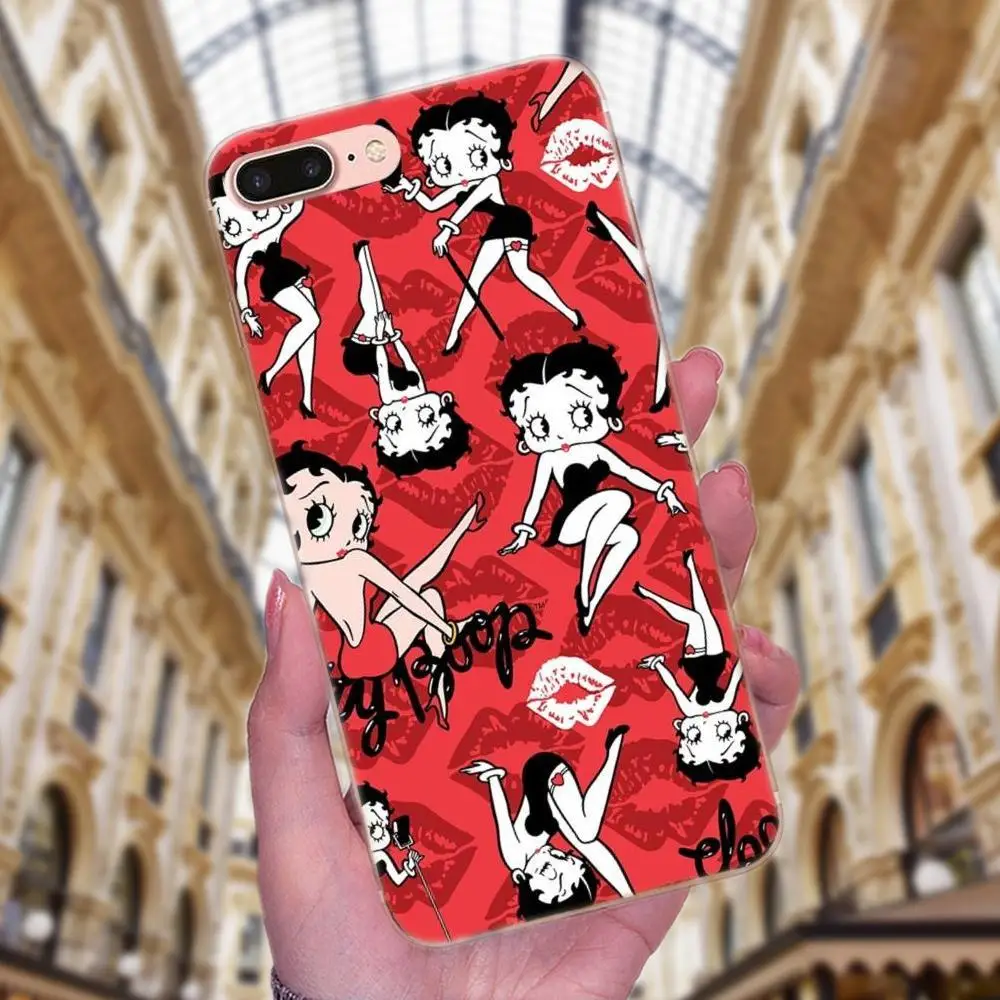 Soft Fashion Mobile Phone Betty Boop For Galaxy J1 J2 J3 J330 J4 J5 J6 J7 J730 J8 2015 2016 2017 2018 mini Pro | Мобильные телефоны