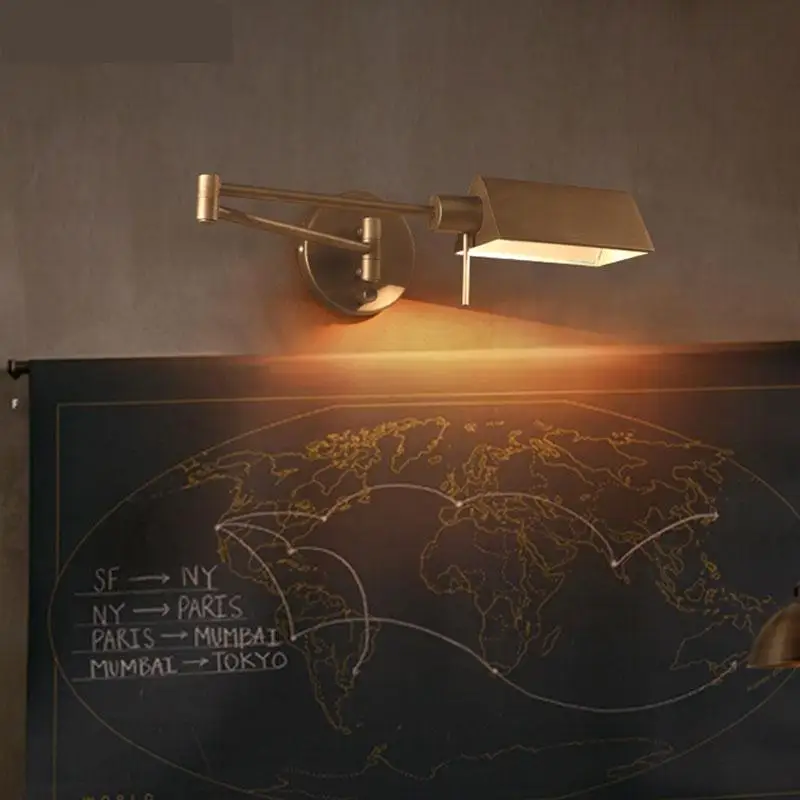 Бар Ретро складной стена света Американский Крытый промышленного освещения E14