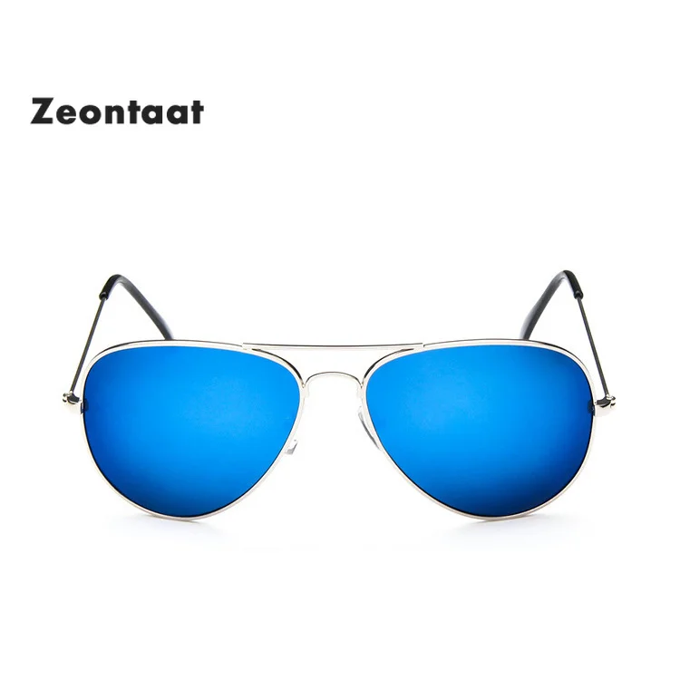 

2019 Unisex Men Women Brand Designer Fashion Sun Glasses Classic 3025 Mirrored Oval Sunglasses Silver Blue Lens